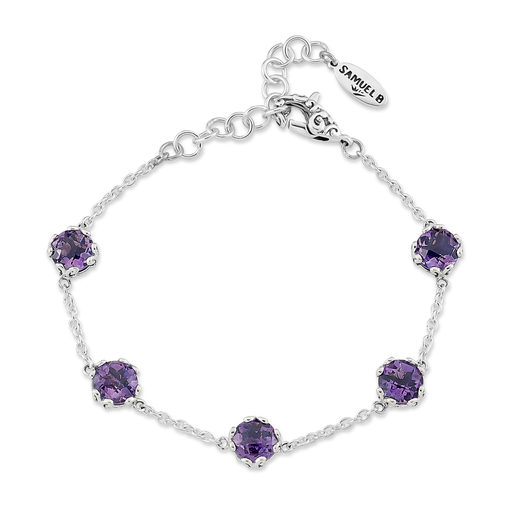 Glow Station Bracelet - Amethyst - February