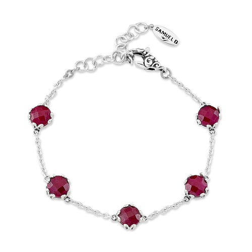 Glow Station Bracelet - Ruby - July