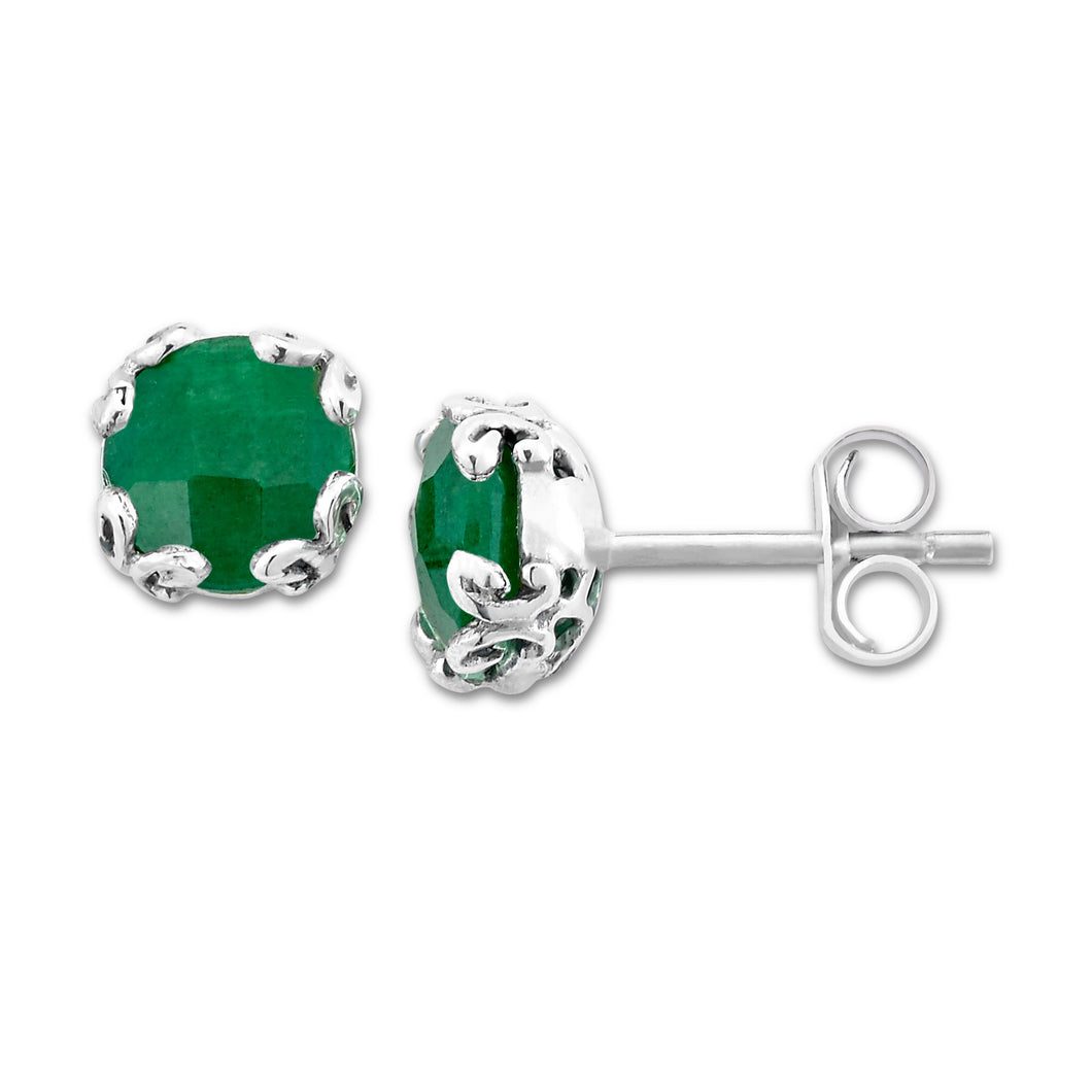 Glow Studs - Emerald - May