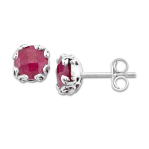 Glow Studs - Ruby - July