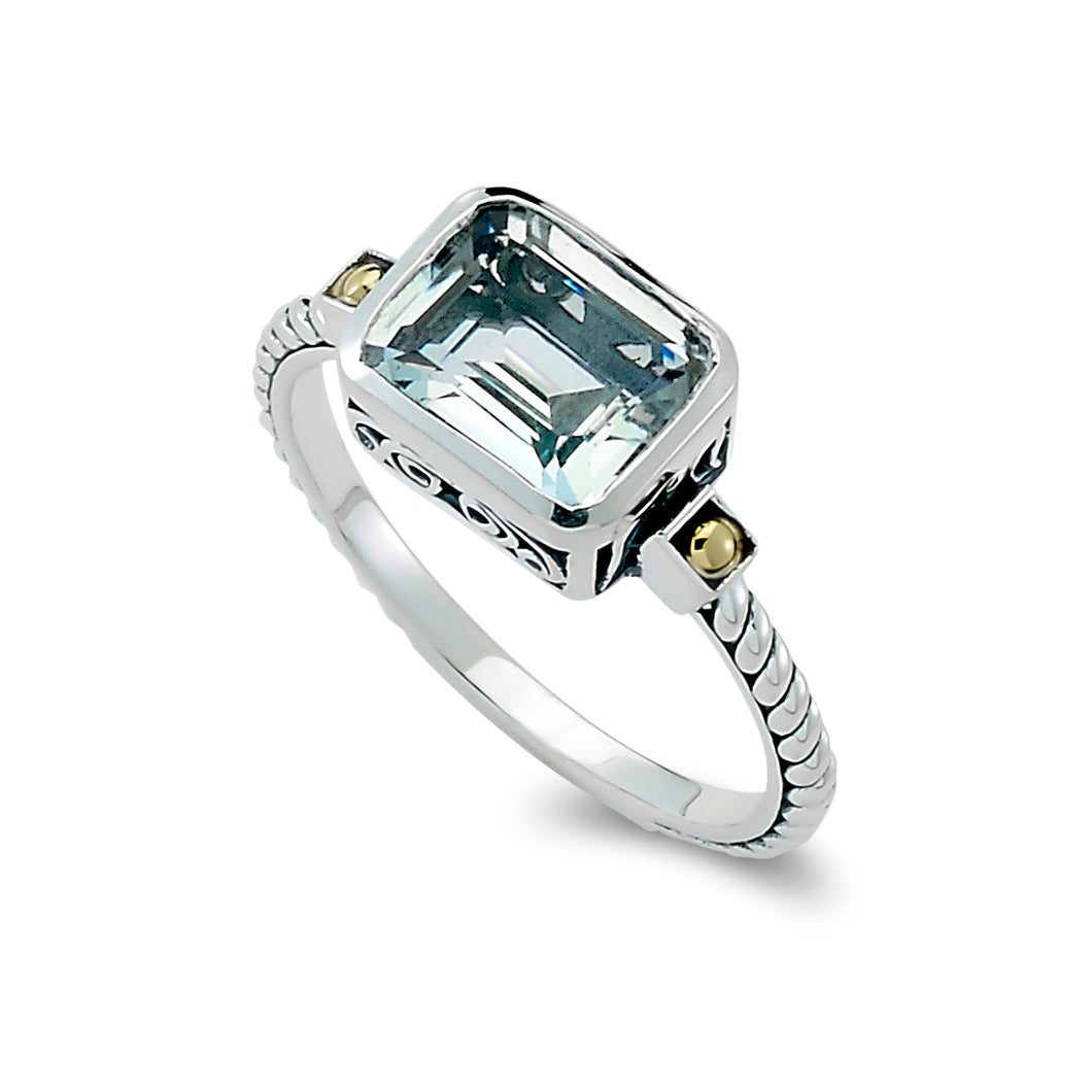 Eirini Ring - White Topaz - April