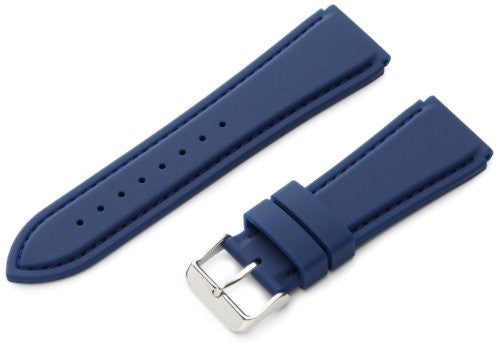 MS3346- 24 mm - Blue Genuine Silicone Diver Sport Strap by Hadley Roma