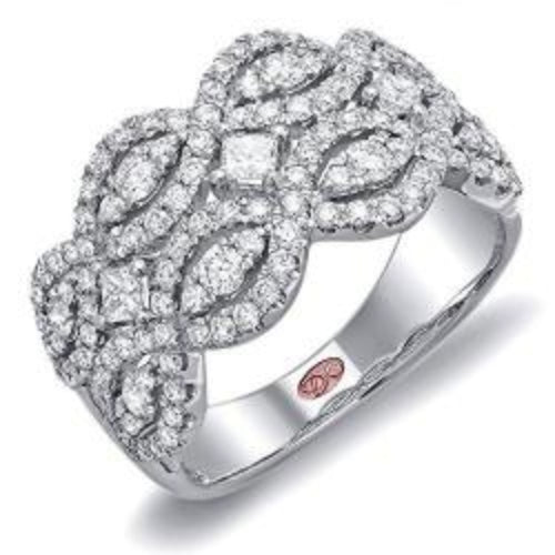 Demarco DL3688 18 Karat White Gold Ring with 1.18 Total Carat Weight of Round Brilliant Cut Diamonds