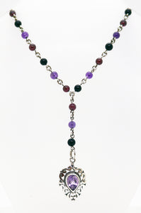"Y" Style Gemstone Necklace
